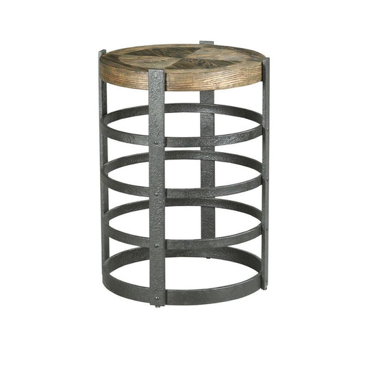 Barrel Strap End Table