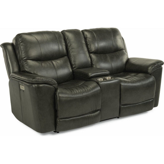 Cade Power Reclining Loveseat with Console and Power Headrests and Lumbar