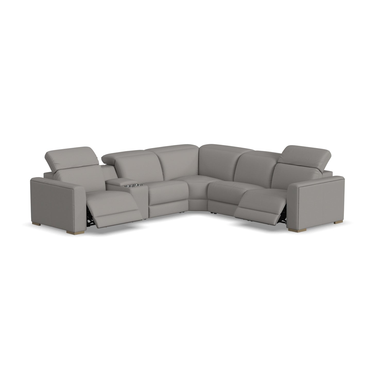 Aurora Power Reclining Sectional with Power Headrests