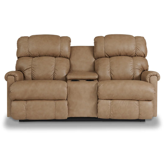 Pinnacle Power Wall Reclining Loveseat w/ Console Headrest & Lumbar