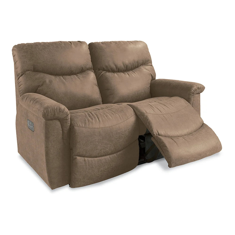 James Power Reclining Loveseat w/ Headrest