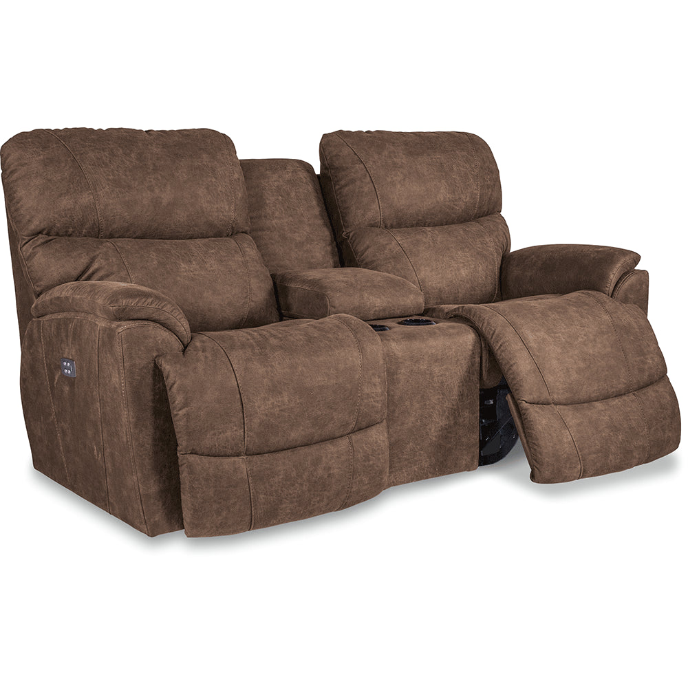 Trouper Power Reclining Loveseat w/ Headrest & Console