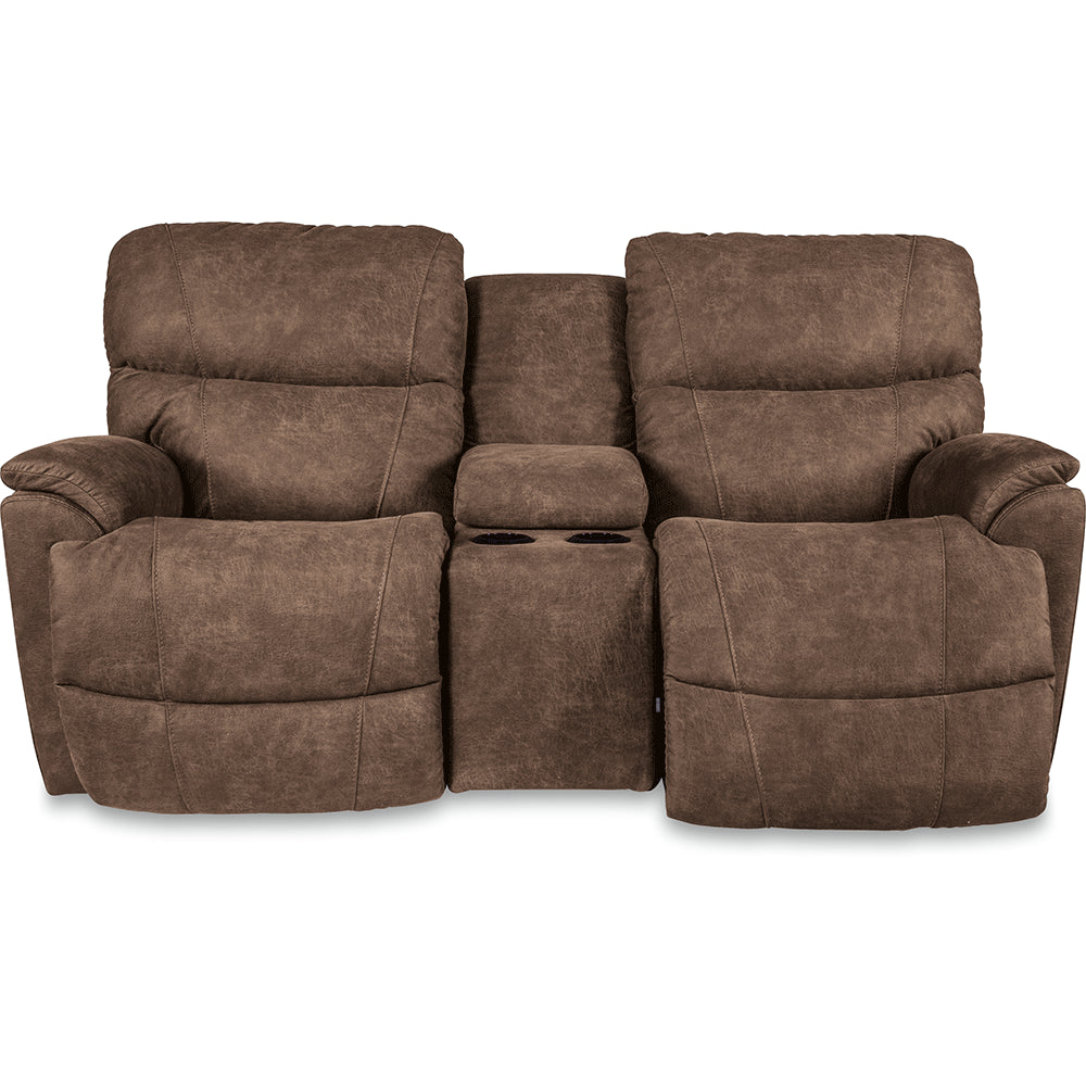 Trouper Power Reclining Loveseat w/ Headrest & Console