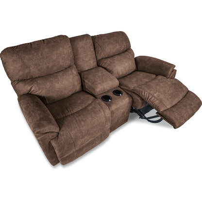 Trouper Power Reclining Loveseat w/ Headrest & Console