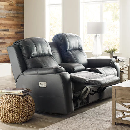 Dorian Power Reclining Loveseat w/ Headrest & Console