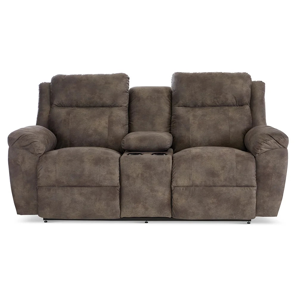 Joel Power Reclining Loveseat w/ Headrest & Console