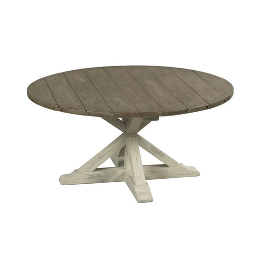 Trestle Round Cocktail Table