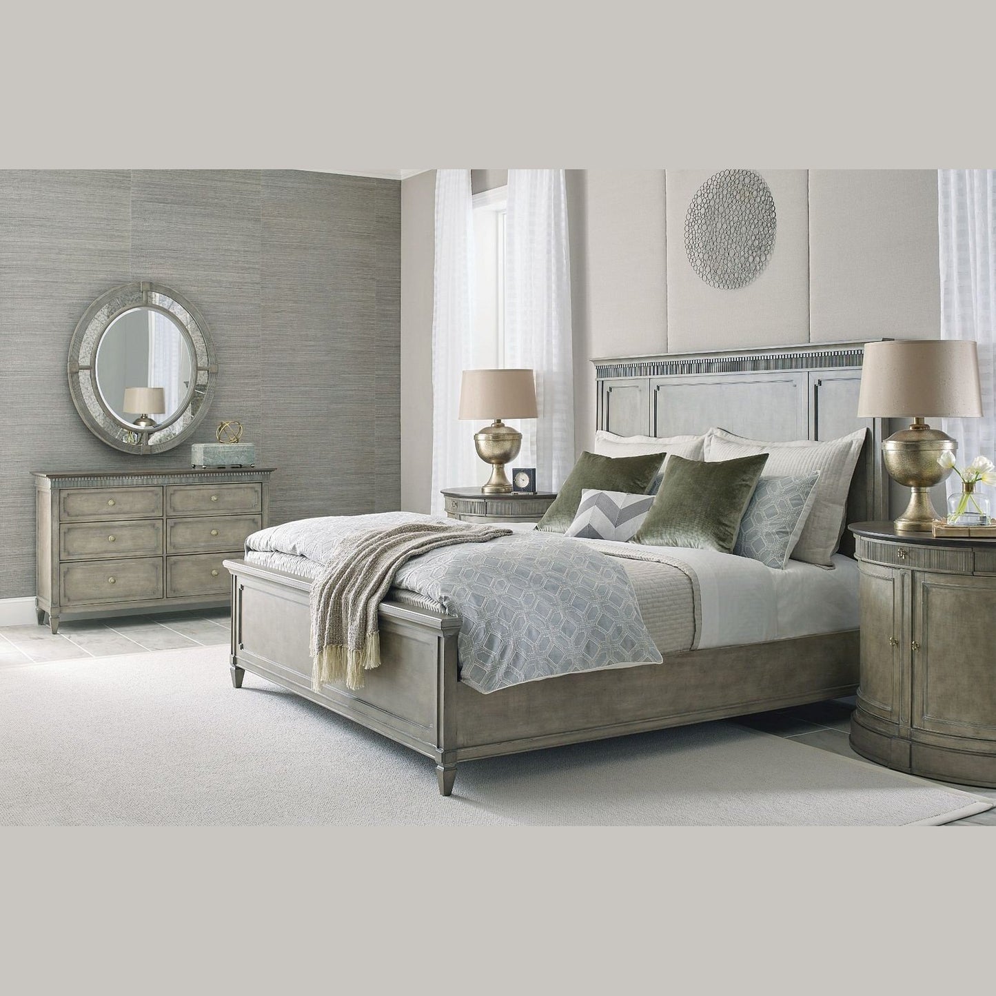 Katrine Panel Bed King