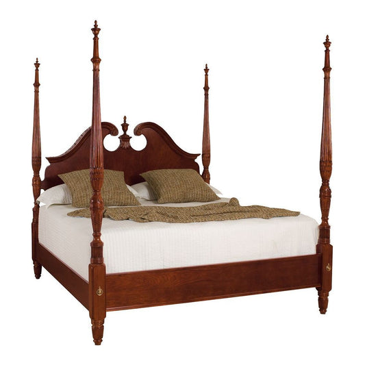 Pediment Poster King Bed