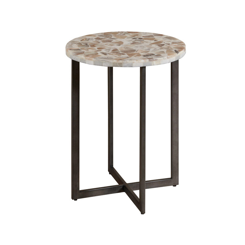 Rainbow Onyx Accent Table