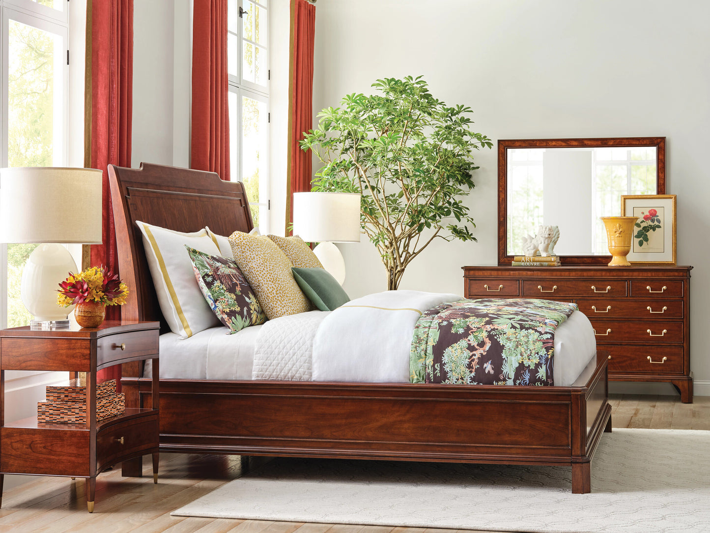 Helmuth Cal-King Sleigh Bed