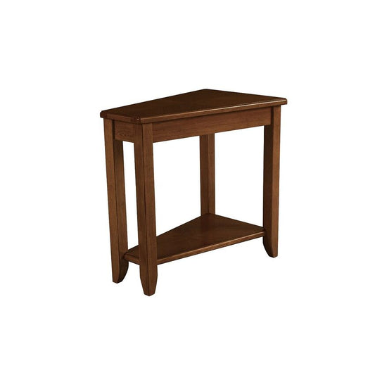 Wedge Chairside Table-Oak