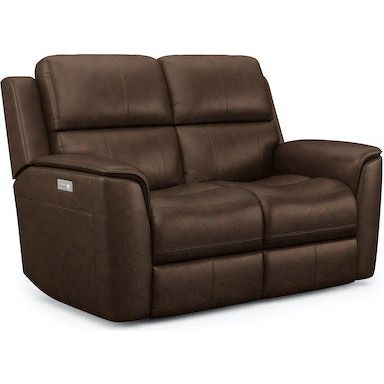 Henry Power Reclining Loveseat with Power Headrests and Lumbar