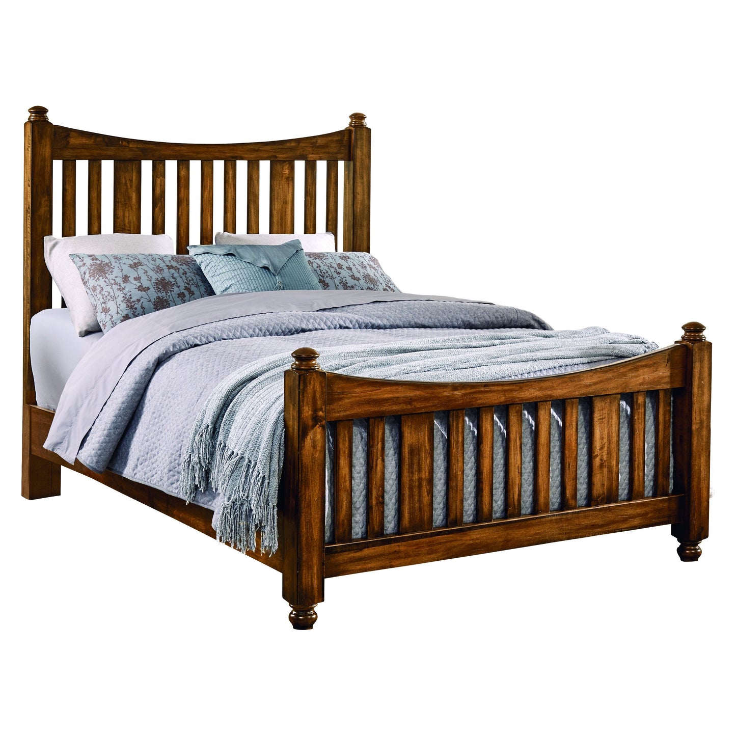 Maple Road Slat Poster Bed Queen