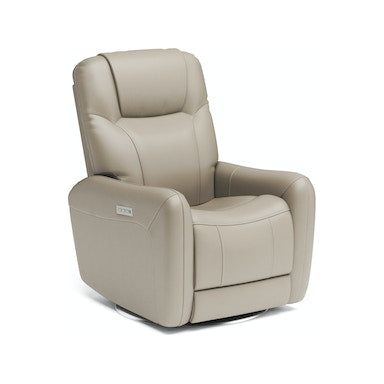 Degree Swivel Power Recliner with Power Headrest and Lumbar