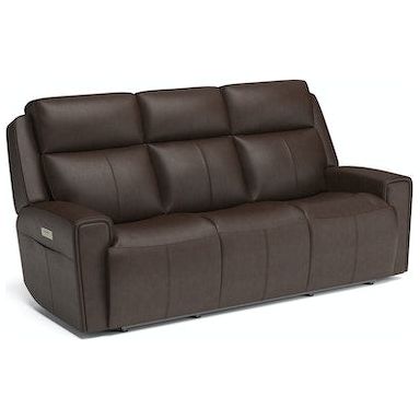 Barnett Power Reclining Sofa with Power Headrests and Lumbar