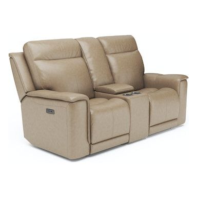 Miller Power Reclining Loveseat with Console and Power Headrests and Lumbar