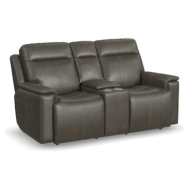 Odell Power Reclining Loveseat with Console and Power Headrests and Lumbar