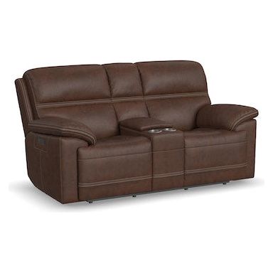 Jackson Power Reclining Loveseat with Console and Power Headrests