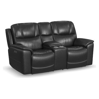 Crew Power Reclining Loveseat with Console and Power Headrests and Lumbar