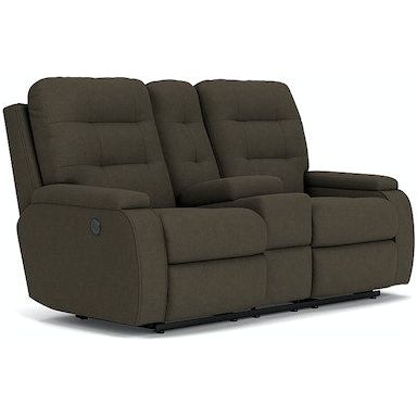 Kerrie Power Reclining Loveseat with Console