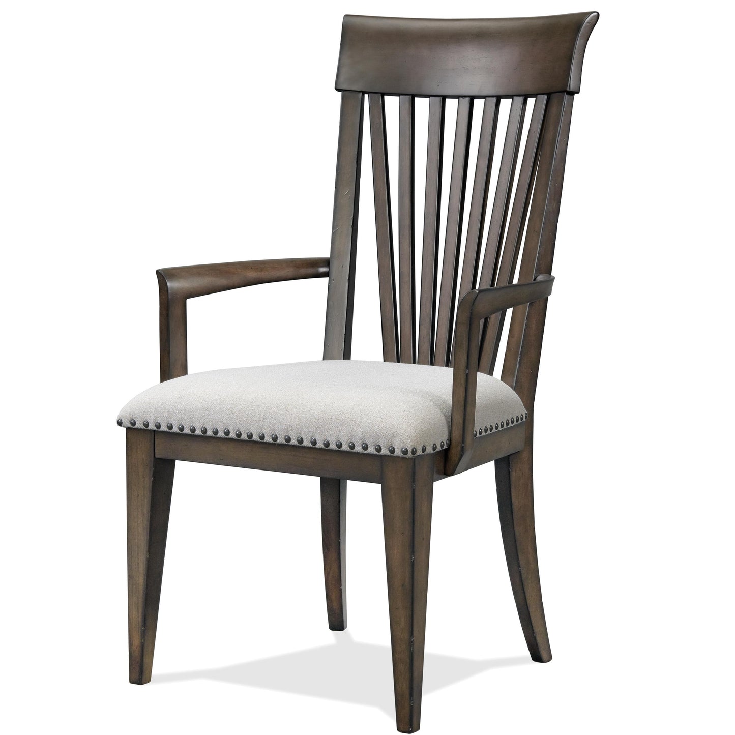 Forsyth Uph Slat-Back Arm Chair