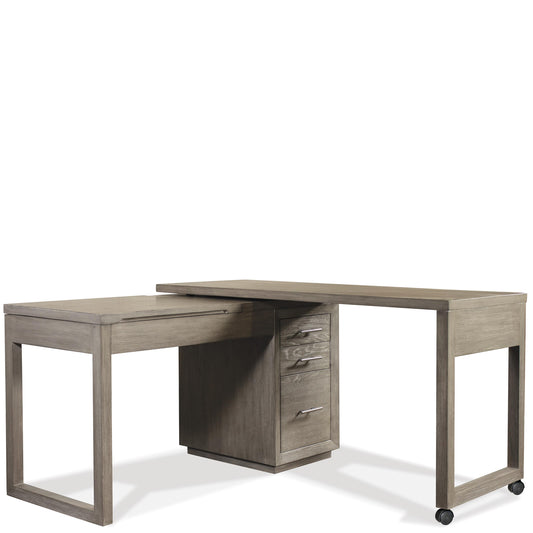 Prelude Swivel Lift-Top L-desk