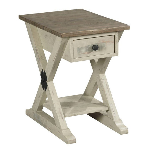 Trestle Chairside Table