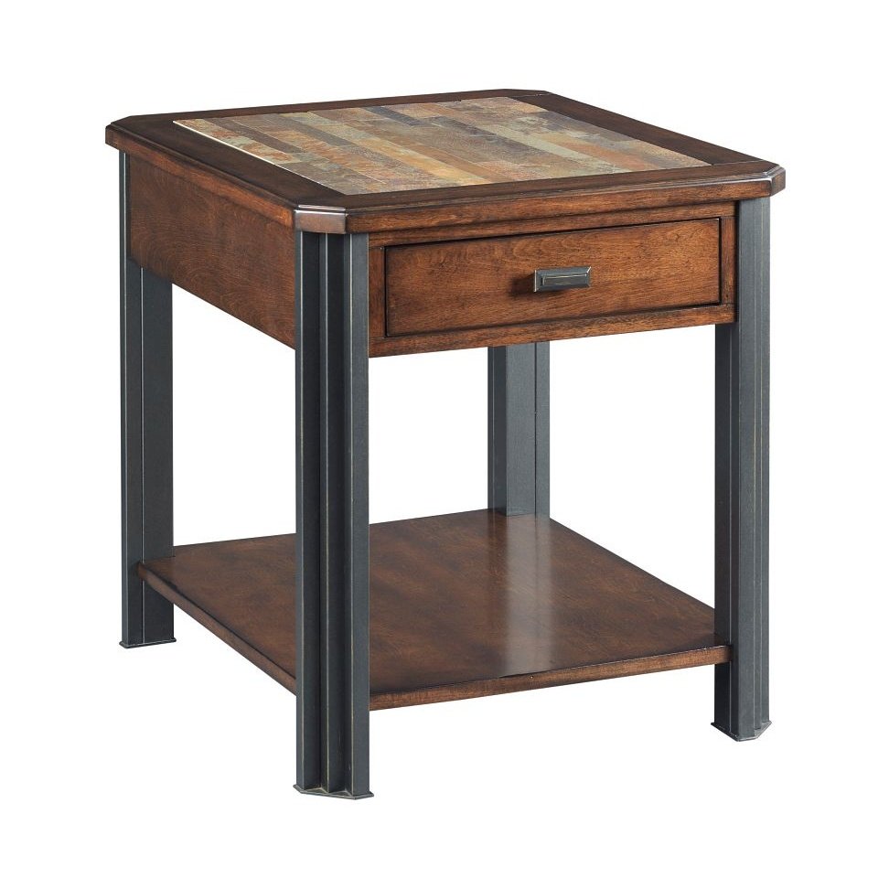 Rectangular Drawer End Table