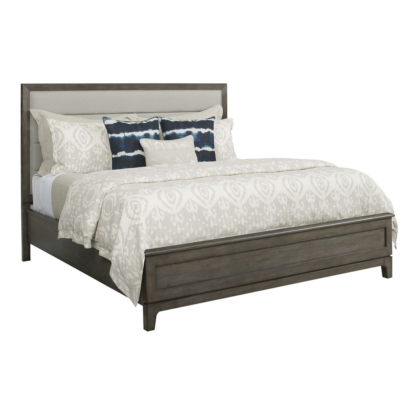 Ross King Upholstered Panel Bed