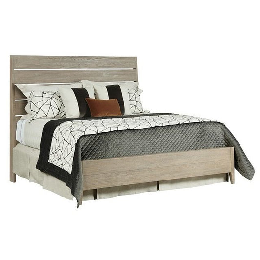 Incline Oak Queen Bed Medium Footboard