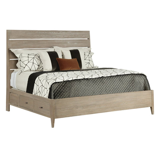 Incline Oak Queen Medium with Storage Rails