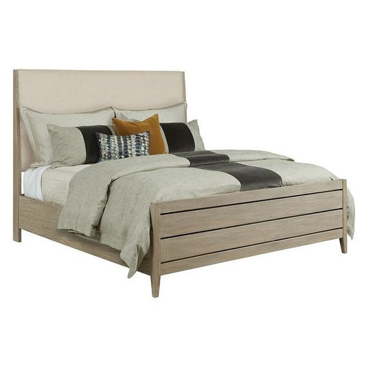 Incline Fabric Cal King Bed High Footboard