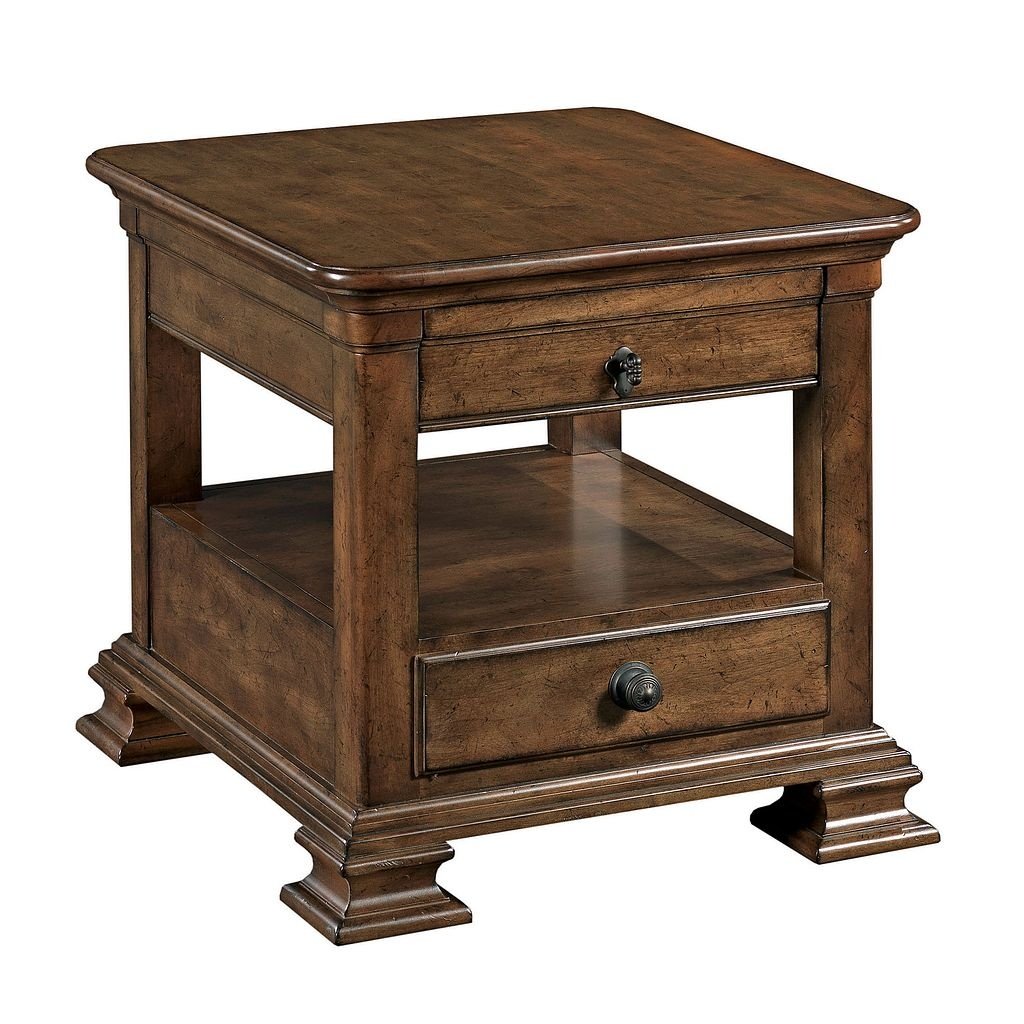 Portolone Rectangular End Table with Drawer