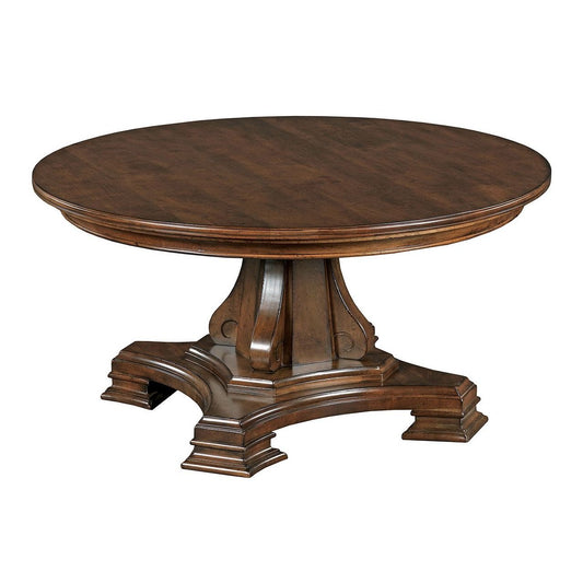 Portolone Round Pedestal Cocktail Table