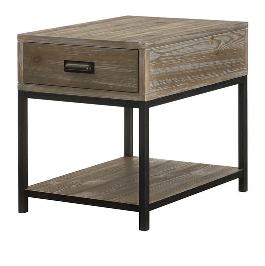 Rectangular Drawer End Table