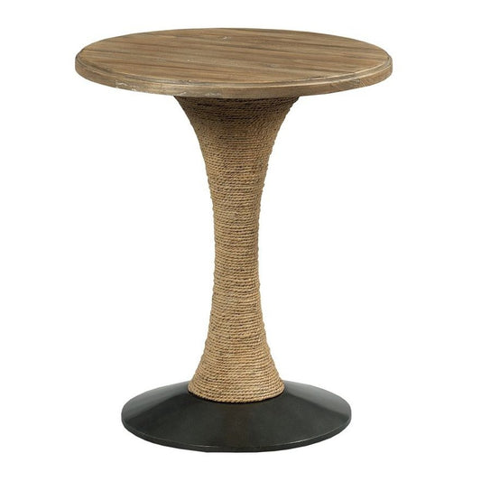 Modern Forge Round End Table