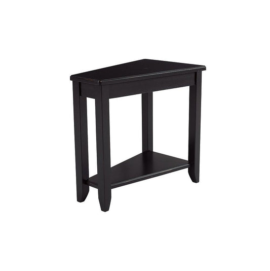 Wedge Chairside Table-Black