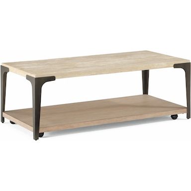 Omni Rectangular Coffee Table with Casters